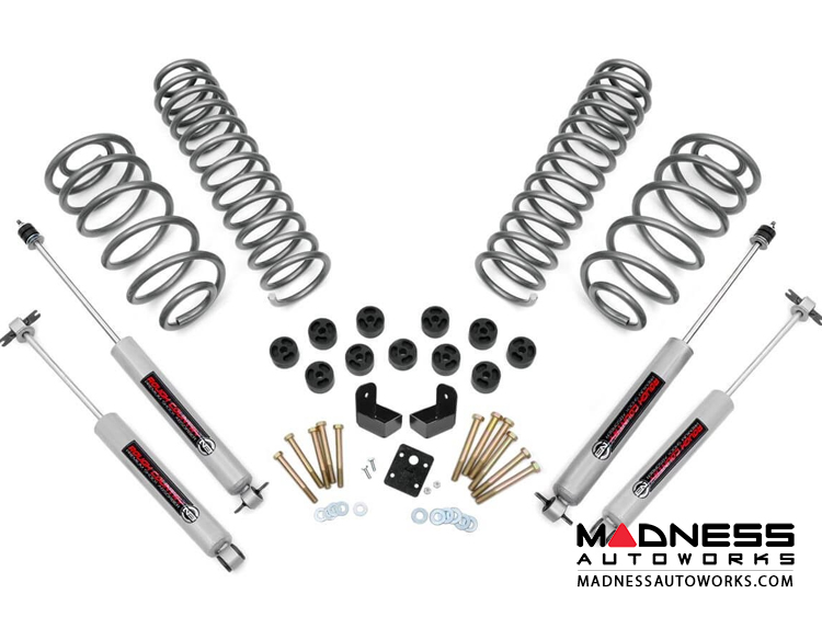 Jeep Wrangler TJ Combo Lift Kit w/N3.0 Shocks - 3.75" - 4 Cyl